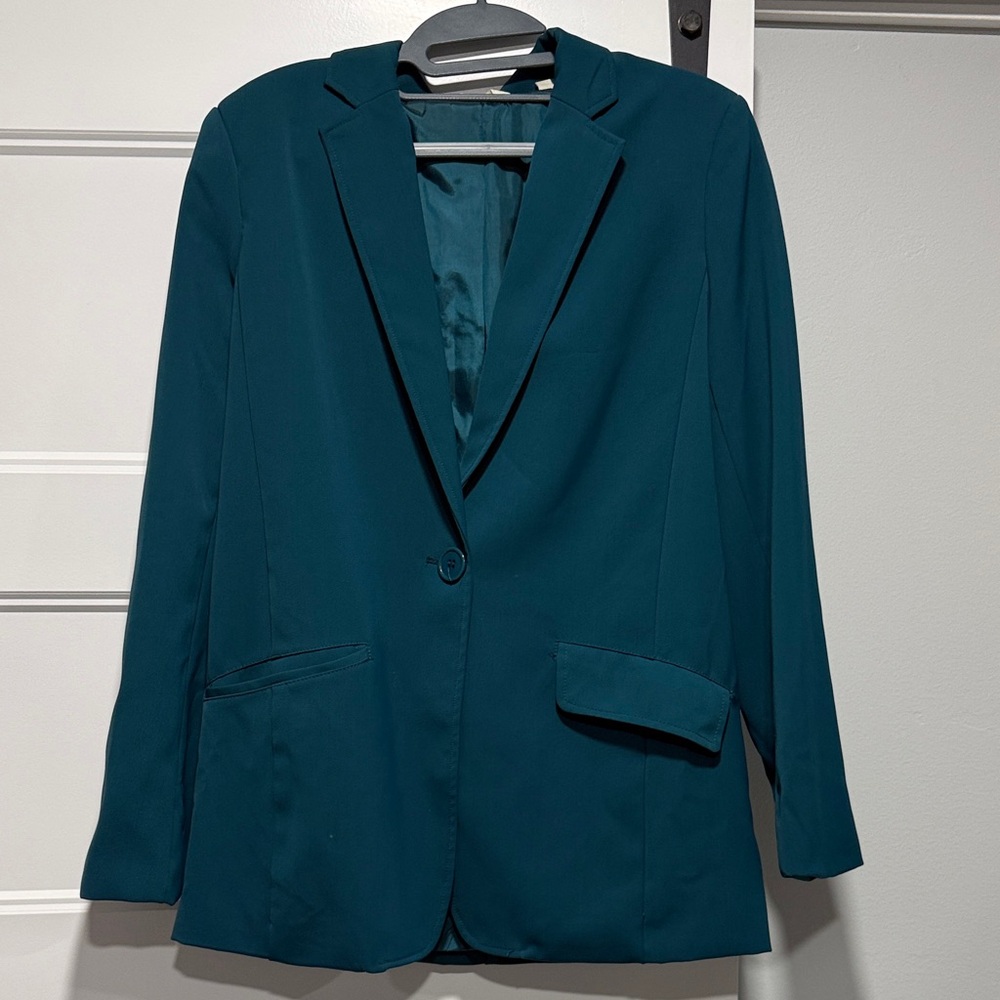 MAX STUDIO Teal Women's Blazer